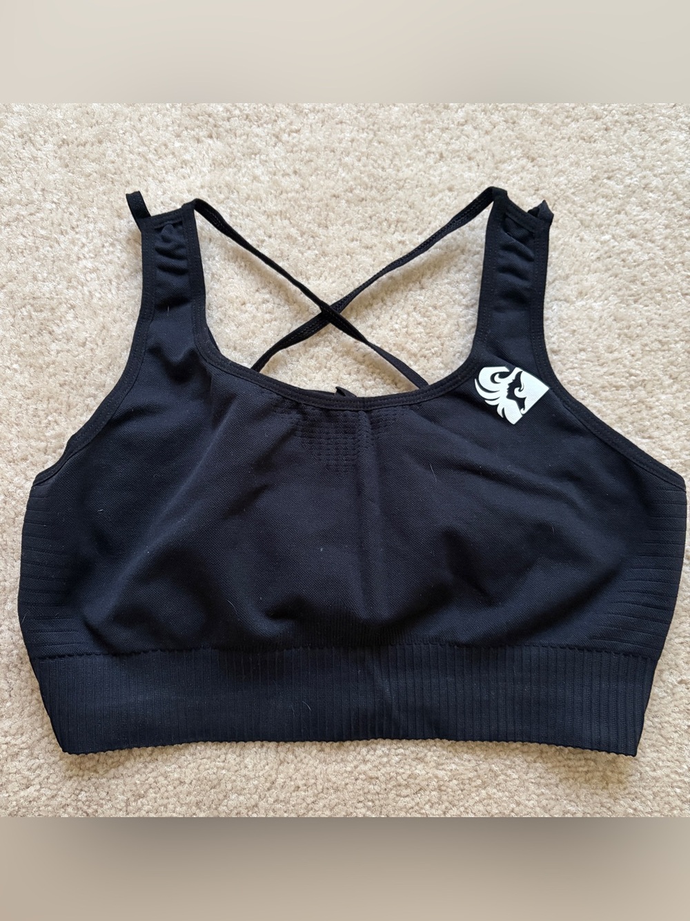 Black Strappy Sports Bra - Womens Best
